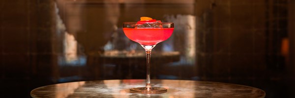 The Connaught Bar - pink cocktail in a coupe