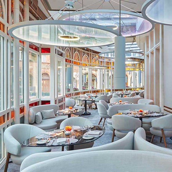 Interior of Jean-Georges restaurant at The Connaught in Mayfair