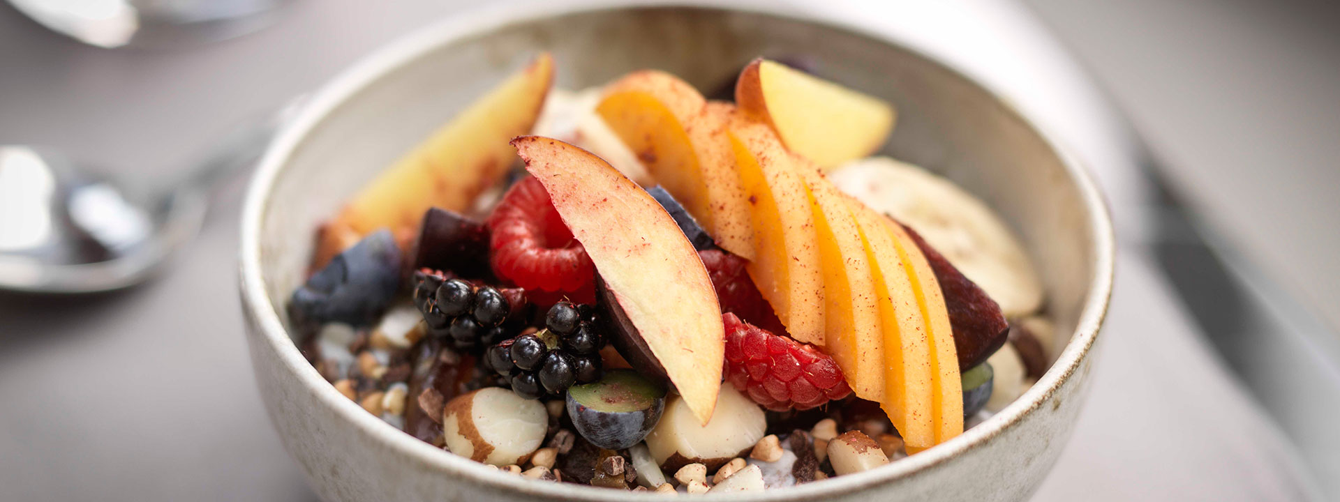 The Connaught catering breakfast bowl of granola